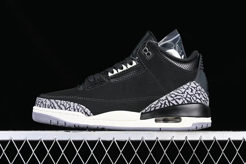 All categories Air Jordan Jordan series basketball shoes Air Jordan 3 Air Jordan 3 Retro "Off Noir" AJ3 Joe 3 old black cement CK9246-001